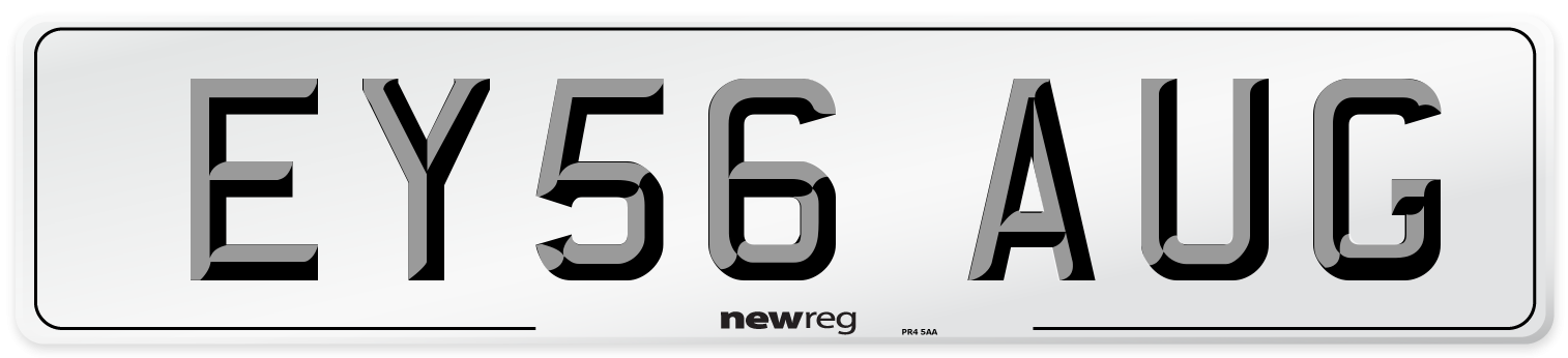 EY56 AUG Number Plate from New Reg